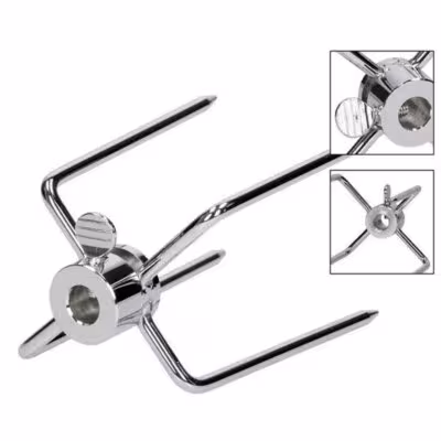 Rotating Fix Fork Barbecue Skewer Oven Accessories Forks Skewer Barbecue Steel Grill Spit Food Bbq Meat Skewer Tool Fork Grill 1
