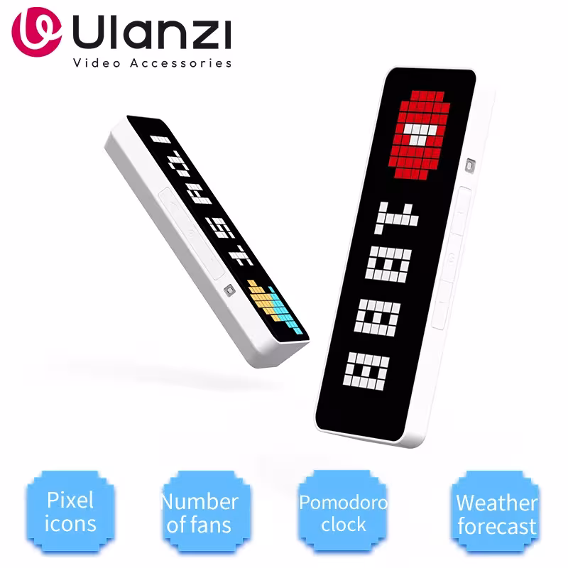Montre intelligente Ulanzi TC001 avec prévisions météorologiques et compteur de followers YouTube