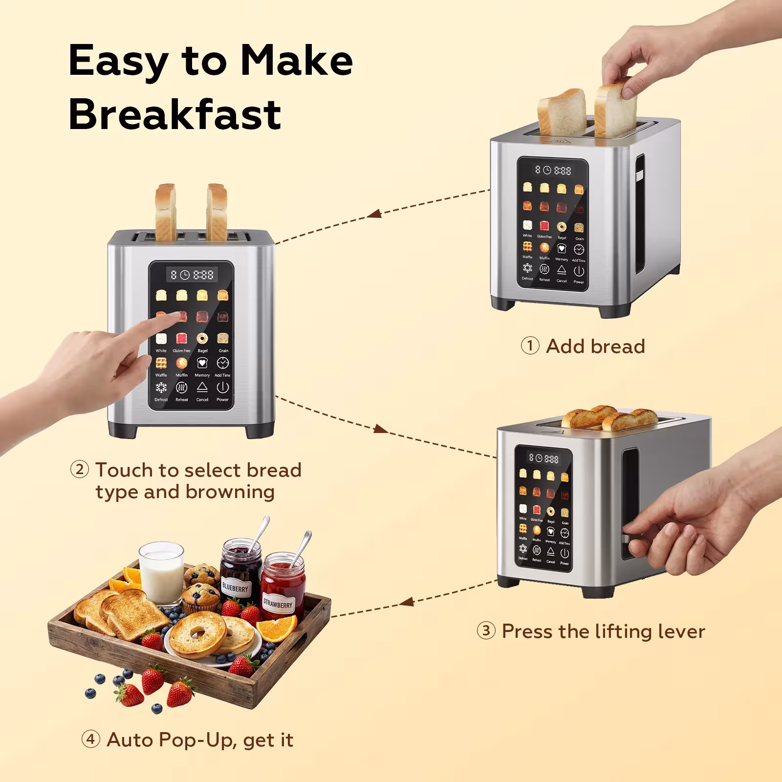 Toaster for 2 slices