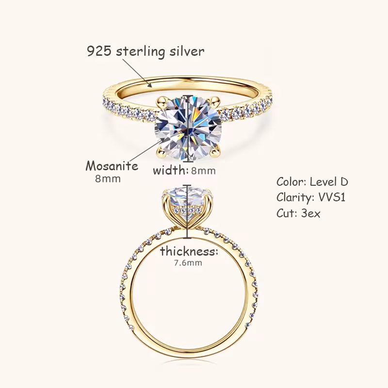 bague de fiançailles avec moissanite