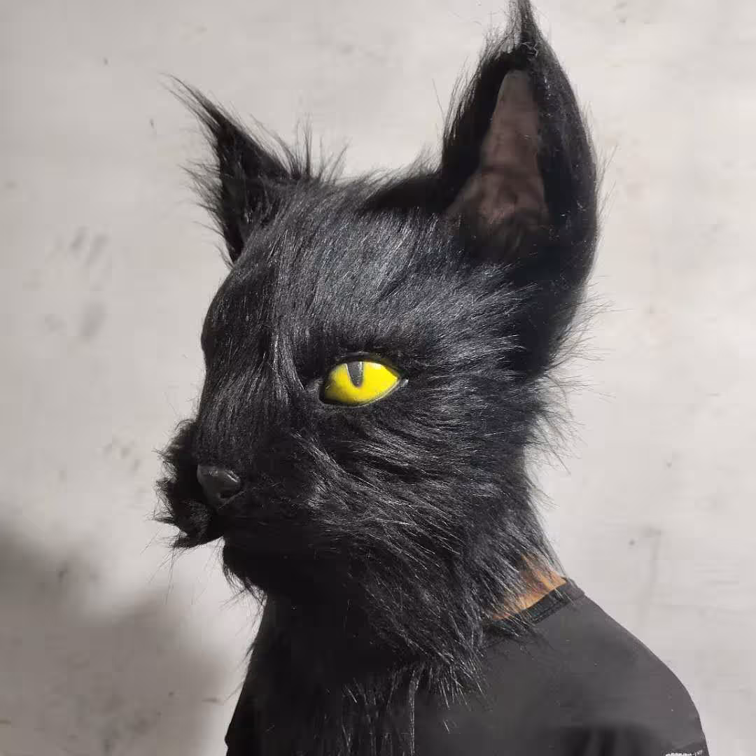 masque de chat en latex