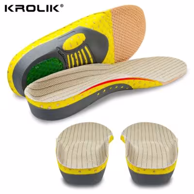 Krolik Orthotic Gel Insoles For Sneaker Orthopedic Flat Foot Cushion Insert Arch Support Pad Foot Pain-relieving Man Women 1