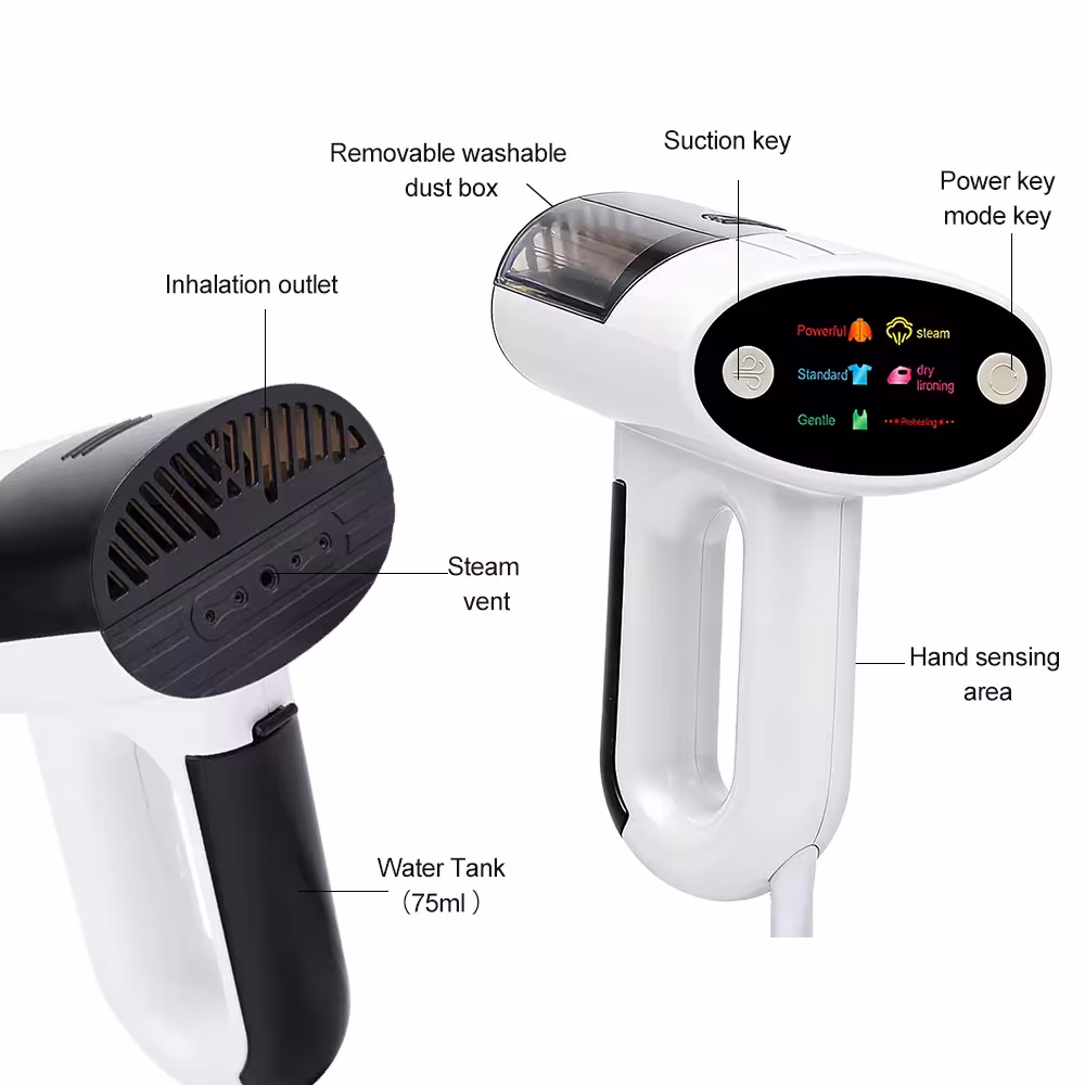 Handheld steamer for clothes