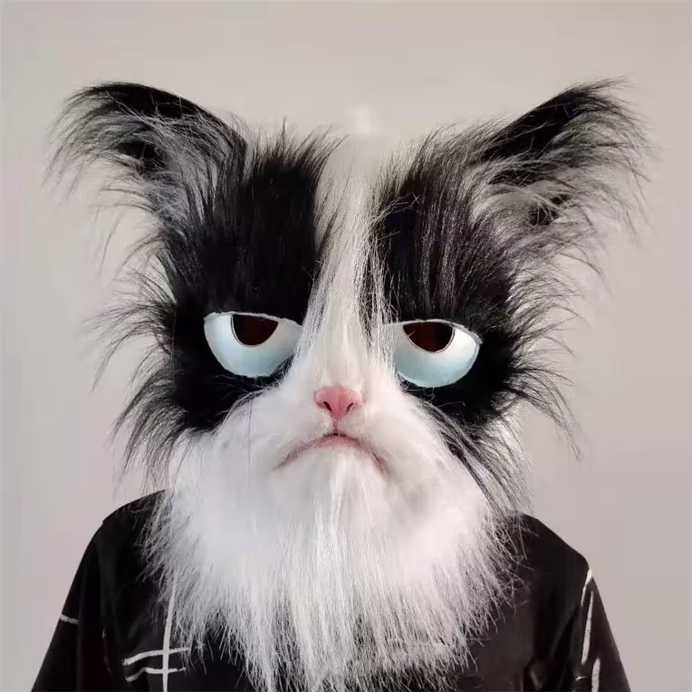 masque de chat en latex
