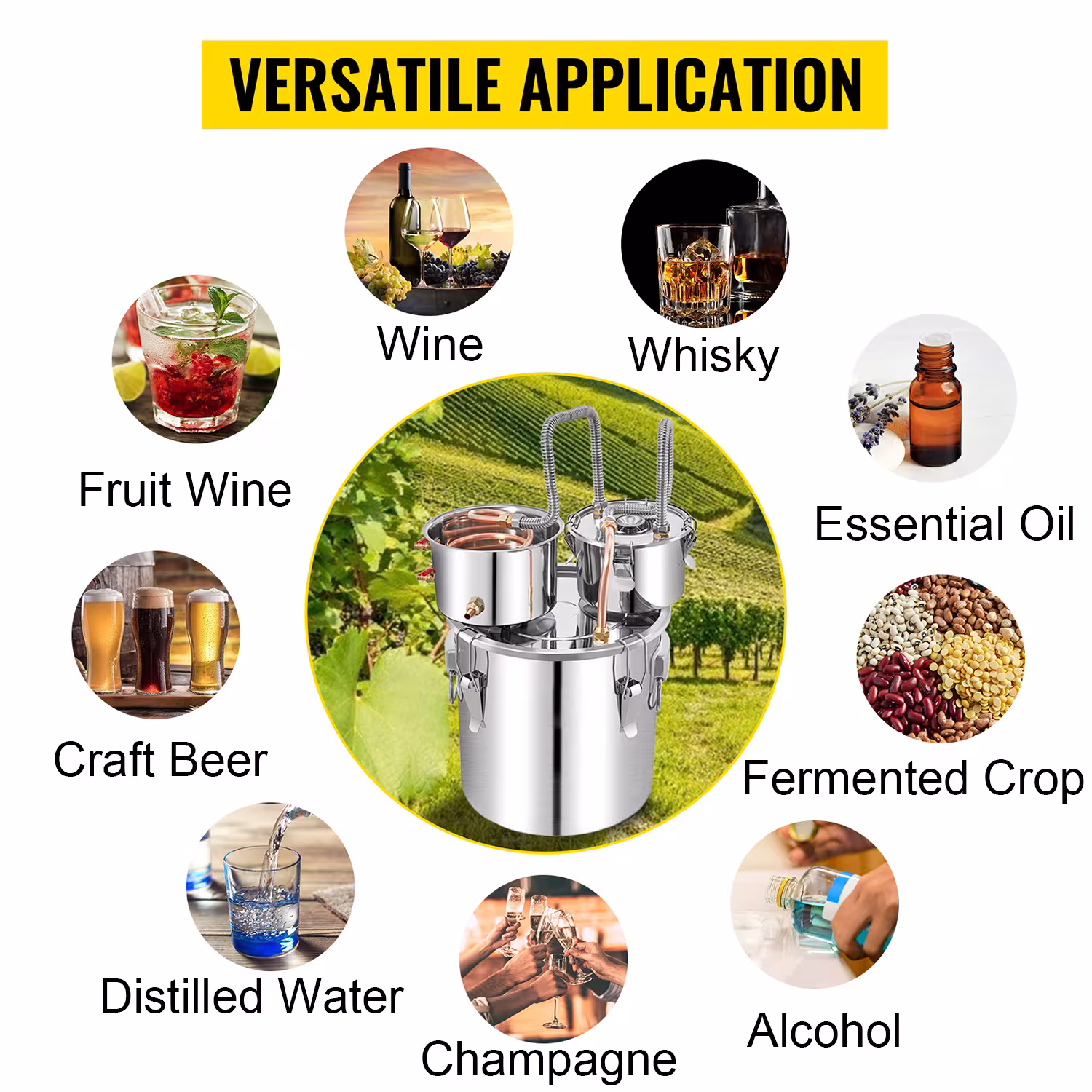 50L alcohol distillation apparatus